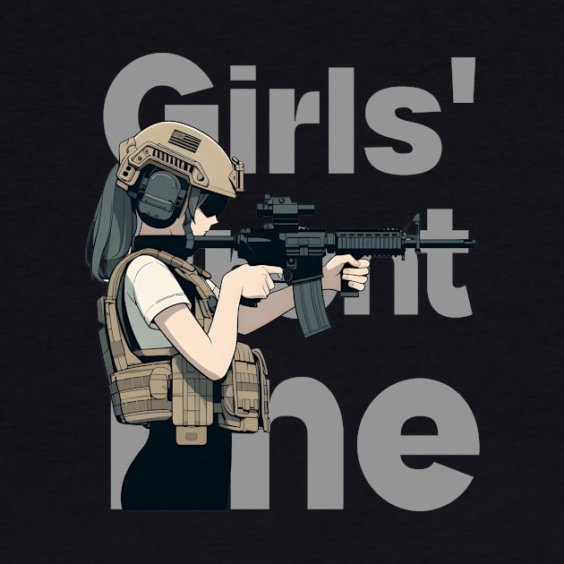 Girls' Frontline Tactical Chic Tee: Where Strength Meets Style by Rawlifegraphic